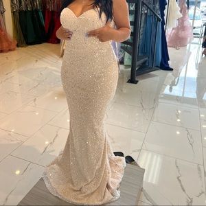 Blush sequence dress